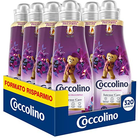 Coccolino Weichspüler-Konzentrat, Sandelholz & Blütenblatt, 320 Waschladungen, 8 x 40 Waschgänge