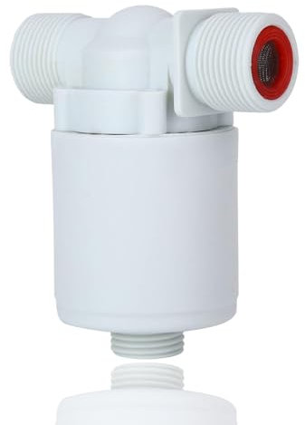 Agatige 3/4 Valve de flotteur, Vanne à Flotteur Automatique, Vanne à boisseau sphérique flottante, Vanne de Piscine, utilisée dans les piscines, réservoirs de bétail, aquaculture, aquariums