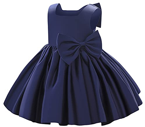 IBAKOM - Vestido de fiesta de cumpleaños, formal, boda, bautizo, dama de honor, comunión, vestido de comunión