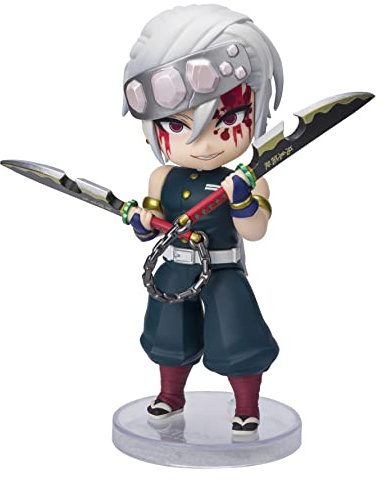 TAMASHII NATIONS - Demon Slayer: Kimetsu no Yaiba - Tengen Uzui Sound Breathing, Bandai Spirits Figuarts Mini Action Figure