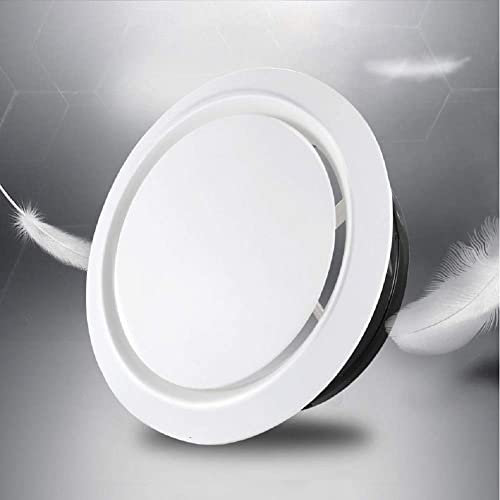 Tyenaza Griglia Aerazione Regolabile, 100mm Copertura per Condotti di Ventilazione Aria di Mandata Tubo Cappa Griglia Ventilazione, 4 Misure Copertura per Ventola di Ventilazione
