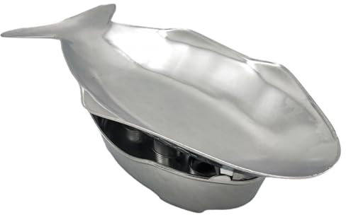 BURLOE Hot Pot Set Fish Plate, Aluminum Serving Plate in Thai Style Fish for Oven Grill Camping Inside and Outside Fish Bowl Metal,M