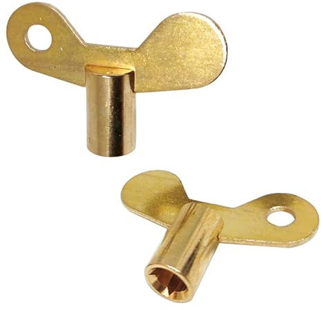 ShiWuYou 2 Piezas Llave de Radiador, Kit Llave cuadrada para radiador, robusto y estable, llave para purgar radiadores, para Radiadores Válvula de Aire de Ventilación