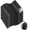 Faux Leather Self-Adhesive Repair Set, 20 x 30 cm, Pack of 6 - Black Waterproof Patches for Couch, Car Seat, Bags