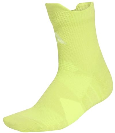adidas Unisex RUNxCUSHIONED Sock 1PP, solar yellow/white, 6.5-8