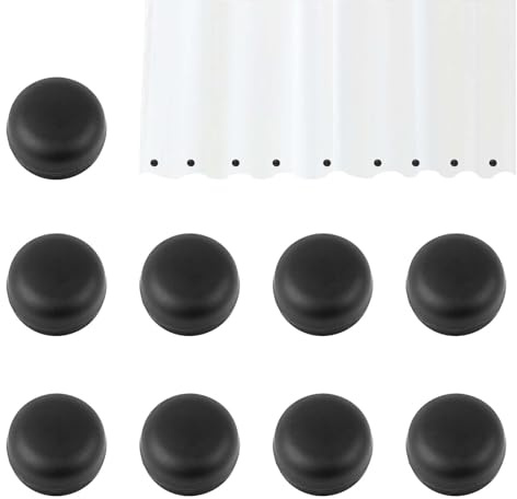 9 Pairs Magnetic Shower Curtain Weights, Strong Shower Magnets Weights Bottom No Sew, Outdoor Heavy Duty Liner Magnets for Drapery Tablecloth Refrigerator Flag Scarf Shawl