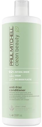 Paul Mitchell Clean Beauty Smooth Anti-Frizz Conditioner – Vegane Pflege-Spülung Für Geschädigtes Haar, Haarpflege Mit Mandel-Öl – 1000ml