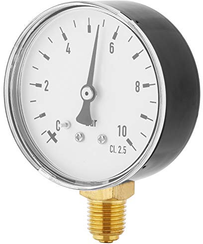 Hilitand Luft Öl Wasser Manometer 1/4 Zoll NPT 0-10 Bar Seitenmontage Manometer Industrielle Manometer