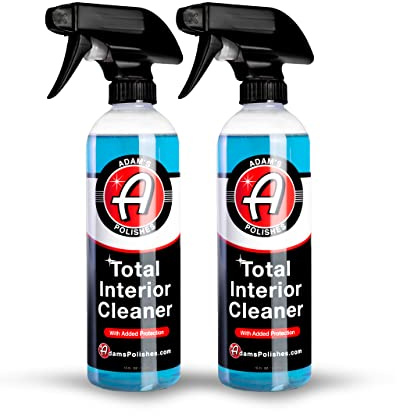 Adam's Polishes Interior Cleaner & Protectant (16oz) (2-Pack), Quick Detailer & SiO2 Protection, Ceramic Infused UV Protection, Anti-Static, For Leather, Vinyl, Plastics, Glass