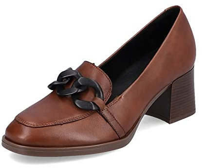 Remonte Femme Escarpins D0V00, Dame Escarpins Classiques,Semelle intérieure Amovible,Chaussure d'affaires,Chaussure de Cour,Braun,41 EU / 7.5 UK