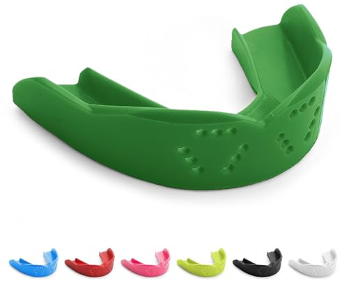 SISU 3D Youth Mouthguard, Forest Green - Pre-Formed, Easy Fit Protection for Lacrosse, Football, Hockey, Team Sports - Remoldable Up to 20 Times - Non Toxic