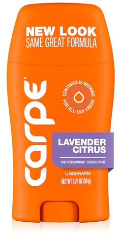 Desodorante antitranspirante Carpe para axilas – Control del Sudor Excesivo Aroma Lavanda apto para hiperhidrosis, secado rápido, uso diario – 50 ml