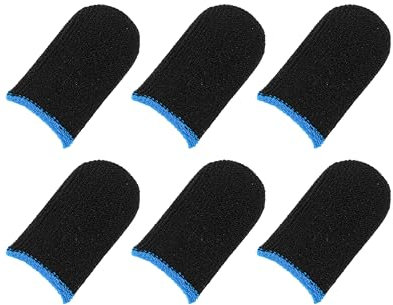 Manchons de doigts de jeu pour écran tactile - Protection pour doigts de jeu mobiles - Sans couture, résistant à la transpiration - 6 pièces