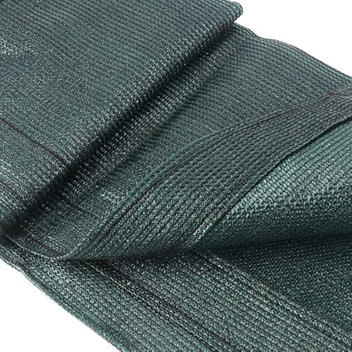 QIUSHIBO Toile Ombrage Exterieur Filet d'ombrage Vert foncé Anti-UV à 95% for tonnelle de Jardin, abri Solaire for Garage, Balcon, écran de confidentialité Toile D'Ombrage(5mx6m)