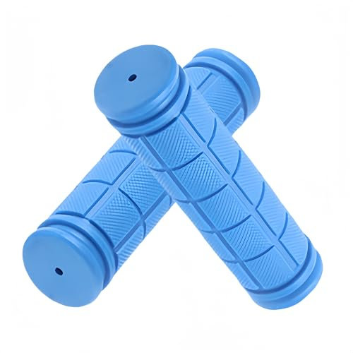 Granmagazz 1 par de empuñaduras de manillar, puños de bicicleta, mangos de bicicleta ergonómicos de goma suave antideslizante para bicicleta de montaña, patinete (22mm azul)