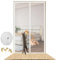 Cat Door Screen, Door Fly Screen Curtain 80X200CM, Heavy Duty Anti Mosquito Fly Curtain Pet Screen Door with Zip Prevent Dogs Cats Running Out from Home, Cat Screen Mesh for Door Size 76X196CM