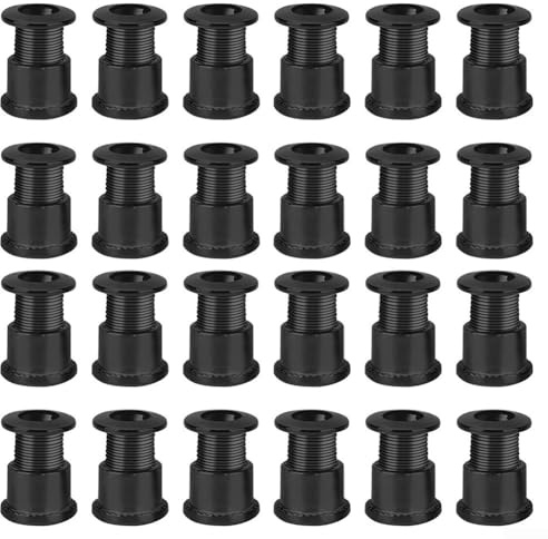 24 pernos de bicicleta para platos de una sola velocidad, tornillos de aleación de aluminio de tamaño 8 5 mm compatibles con la mayoría de sistemas de bloqueo de disco de bicicleta de carretera y