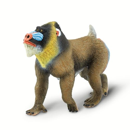 Safari Ltd. Mandrill - Realistic 3.75 Baboon Figure - Educational Toy for Boys, Girls, and Kids Ages 3+