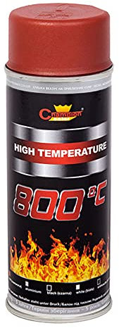 SolaDirect 400 mL Red Heat Resistant Paint Spray High-Temperature Stove Exhaust BBQ VHT XHT up to 800°C / 1472°F