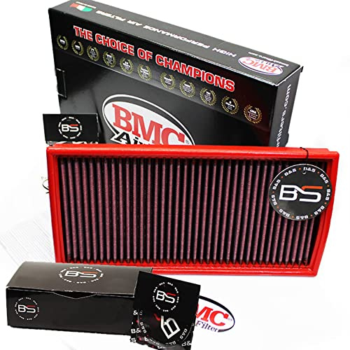 B&S Kit Filtro Aria Sportivo Aspirazione Rigenerabile Lavabile FB159/01 con Profumatore Interni