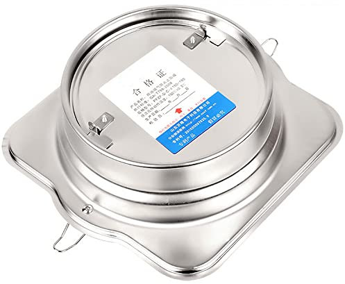 DEZARO Valvola di Non Ritorno Aria Interna per Condotte Aria da Inserire all'Interno, Giunto in 304 Acciaio Inossidabile, diametri Vari (100mm/ 120mm/ 150mm/ 160mm/ 180mm), ZNF-1513, 120mm