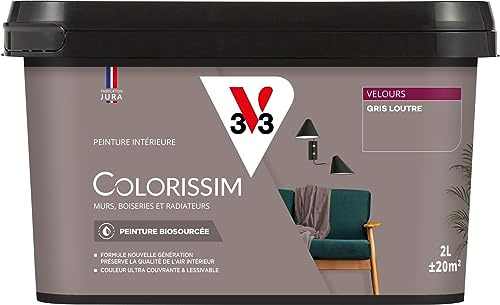 V33 Peinture multi-supports Colorissim® Gris loutre Velours 2L