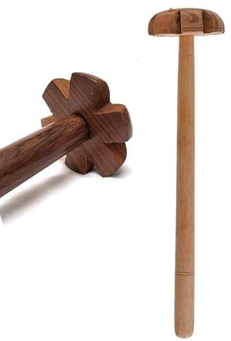 New Trend - Frusta piatta in legno Mathani/Curdler in legno, multiuso, 31,8 cm