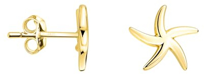 SOFIA MILANI - Damen Ohrringe 925 Silber - vergoldet/golden - Seestern Ohrstecker - E2585