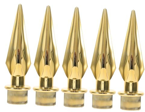 Kisangel 5stücke Fahnenmastspitze Für Außenbereich Spitzen Aus Pp-Material Schweißbar Robuste Konstruktion Dekorationszubehör Für Fahnenmast Langlebig Und Wetterbeständig