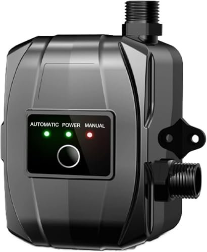 NCONCO Bomba de aumento de presión de 24 V, bomba de aumento de agua doméstica, 150 W, automática, mini bomba de agua fría y caliente, con accesorios de instalación para agua del grifo, WC,