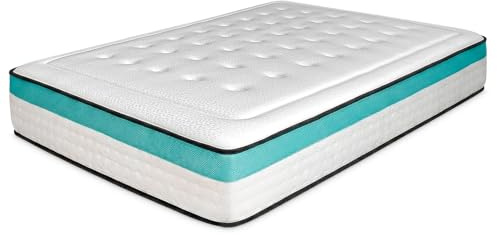 amuéblate online - Viskoelastische Matratze, 80 x 200 cm, Flow Nature mehrschichtig, Höhe 24 cm, mittlere/hohe Festigkeit, milbendicht, antibakteriell und hypoallergen