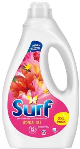 Surf Laundry Washing Detergent Liquid Tropical Oasis 60 Washes 1600ml