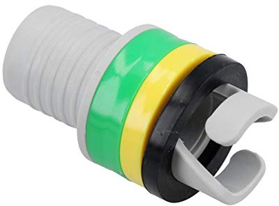 AB Tools Uppblåsbar båtribba universell uppblåsningsventiladapter för fot luftpump kajak
