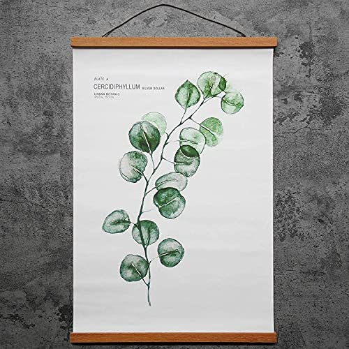 TTBAODAN Holz Posterleiste Posterhänger, Magnet Magnetische Posterrahmen, Magnetisch Posterschiene für Drucken Kunstwerk, Schlafzimmer, Wohnzimmer und Büro Deko (Breite: 40 cm) (Holz, 40)