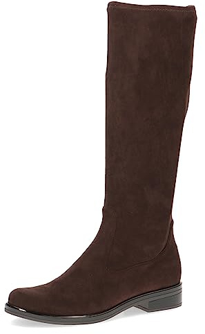 CAPRICE 9-25512-41, Botas planas para Mujer, Marrón (Dk Brn Stretch), 41 EU