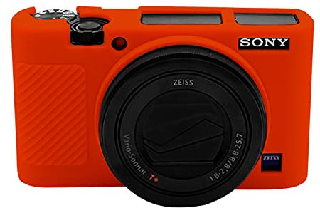 Easy Hood Schutzhülle Kameratasche für Sony RX100 VII, Kamera Silikon Hülle Tasche Leichtem Weichem Tragetasche Abdeckung für Sony DSC-RX100 III RX100 V RX100 IV RX100 VII DSLR Kamera Rot