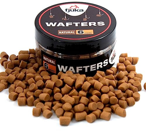 Fjuka Wafters 6mm | Natural | Hookbait Pot | Semi-Buoyant Bait | Float & Feeder
