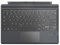 MoKo Clavier Français Compatible avec Microsoft Surface Pro 7 Plus/Pro 7/Pro 6/Pro 5/Pro 4/Pro 3, Clavier AZERTY Bluetooth avec Pivot Rotatif Fin, Batterie au Lithium Intégrée, Gris Granuleux