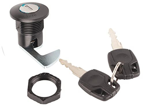 Cerradura de Maletero de Almacenamiento de Motocicleta, Cerradura Trasera de Montaje de Scooter, Plástico de Aluminio, Universal para Maletero de Almacenamiento de Motocicletas