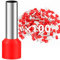 100Stk 10mm² Aderendhülsen 18mm Lang Aderendhülse Teillisoliert PVC Kabel-Verbinder aus Kupfer verzinnt (10mm²x18mm)