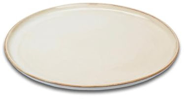 Avilia Piatto Dessert da 20 cm in Porcellana con Stile Moderno e Lineare per Servire Dolci e Frutta in Eleganza