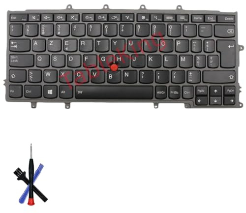 Table-King Clavier de Remplacement rétroéclairé Applicable Lenovo Thinkpad X230S X240 X240S X250 X250S X260 X270 (Belge)