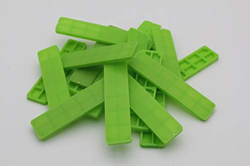 SILISTO Verglasungsklötze aus Kunststoff 100x40x5mm - 1000 Stück - die Abstandshalter Kunststoff eignen sich als: Unterlegkeile, Distanzscheiben, Ausgleichsplättchen, Glaserklötze oder Montageklötze