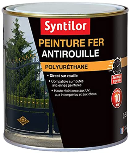 Syntilor - Peinture Fer Ultra Protect Gris Alu Satiné RAL 7040 0,5L