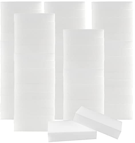 HAKZEON 100 Pack Magic Eraser Sponge, Multi-Functional Melamine Foam Cleaner, Magic Cleaning Sponge for Wiping Dirt Stain Grime and Marks from Most Household Surfaces 100 x 60 x 20 mm