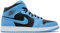 Nike Herren Air Jordan 1 Mid Sneaker, Blau Universität Schwarz Weiß, 42 EU