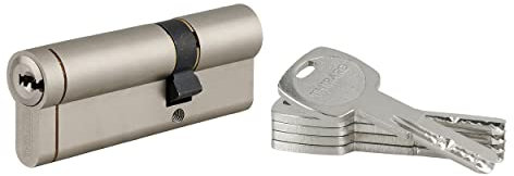 THIRARD - Cylindre De Serrure 30 X 60 mm Nickelé - Transit 1 - Dimensions : 30x60 - Cylindre Profile - Transit - Profil européen laiton Mécanisme à 6 goupilles