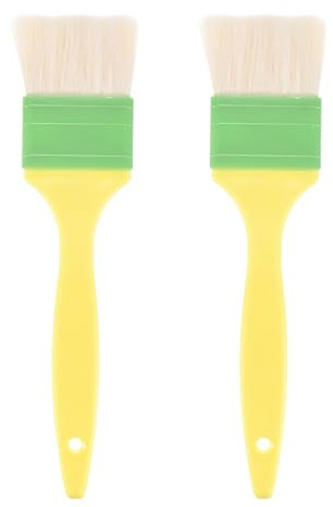 M METERXITY 2-Pack Pennello Da Pasticceria, Pennello Per Basting A Lana Per Cucina/Barbecue/Cottura [2]