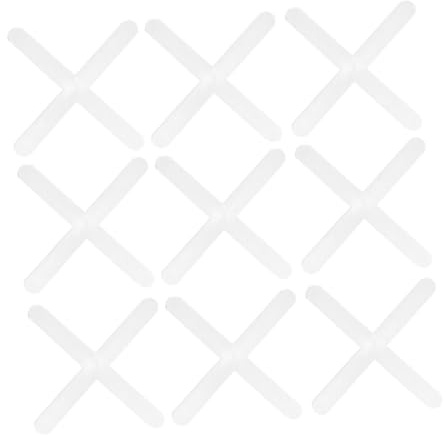 Angoily 1000pcs Cross-shaped Tile Spacers for Ceramic Tile Leveling System Precision Tools Easy to Use Grout Joint Spacers for Flooring Projects
