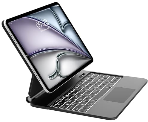 Tiiomioon Teclado para iPad Air 13'' M4 2026/ M3 2025/ M2 2024- Negro